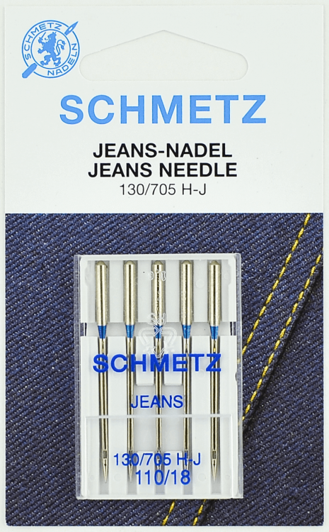 Иглы для джинс SCHMETZ №110, 5 шт. 130/705H-J 110/18